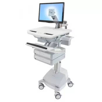Multimediálny vozík Ergotron StyleView hliníkovo-sivý biely