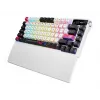 Mechanická herná klávesnica ASUS ROG Azoth X — 75% rozloženie, USB + RF Wireless + Bluetooth, RGB, podložka pod zápästie, čierna/biela
