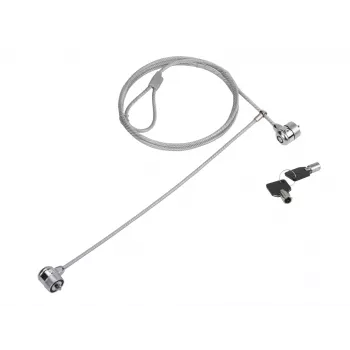 Zámok na notebook Conceptronic CNBSLOCK15T 1,5 m strieborný 2 kľúče