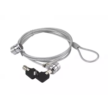 Zámok na notebook Conceptronic CNBSLOCK15T 1,5 m strieborný 2 kľúče
