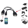 Techly USB 2.0 kábel OTG A F Micro USB M s USB 30cm čierny ICOC MUSB-MC2