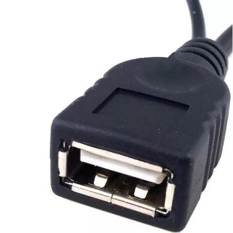 Techly USB 2.0 kábel OTG A F Micro USB M s USB 30cm čierny ICOC MUSB-MC2