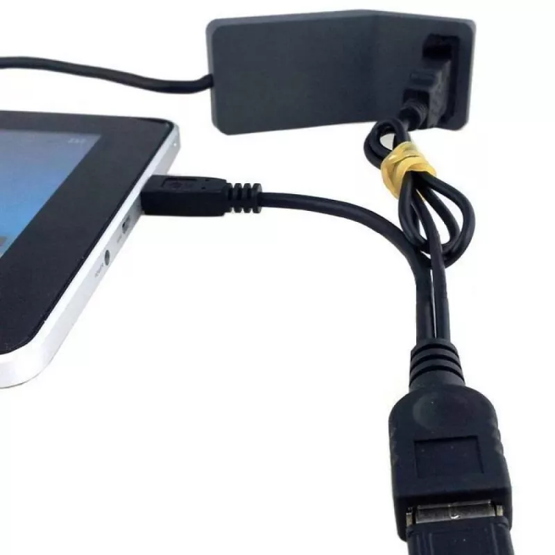 Techly USB 2.0 kábel OTG A F Micro USB M s USB 30cm čierny ICOC MUSB-MC2