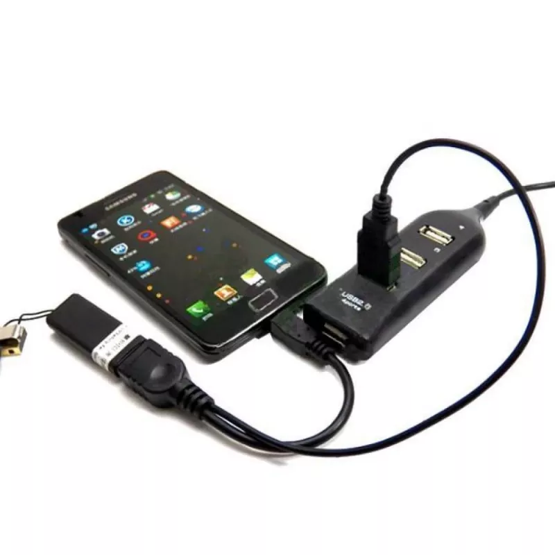 Techly USB 2.0 kábel OTG A F Micro USB M s USB 30cm čierny ICOC MUSB-MC2