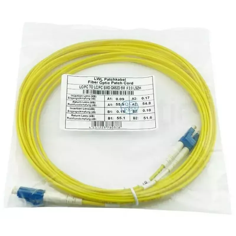 Optický kábel BlueOptics SFP3131BU1.5MK LC G.657.A1 1,5 m žltý