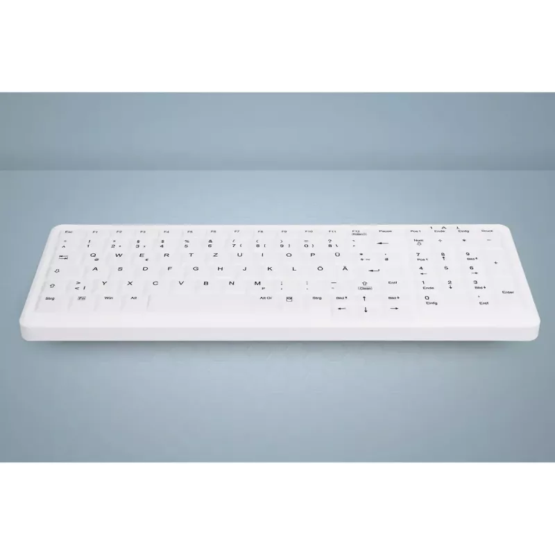 Active Key AK-C7000F-UVS-W/CH klávesnica medicínska USB biela Full-size káblová membránová LED