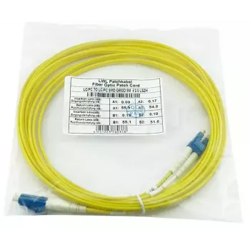 Optický patch kábel BlueOptics SFP3131BU3MK 3 m OS2 LC–LC žltý, 9 µm, plný duplex