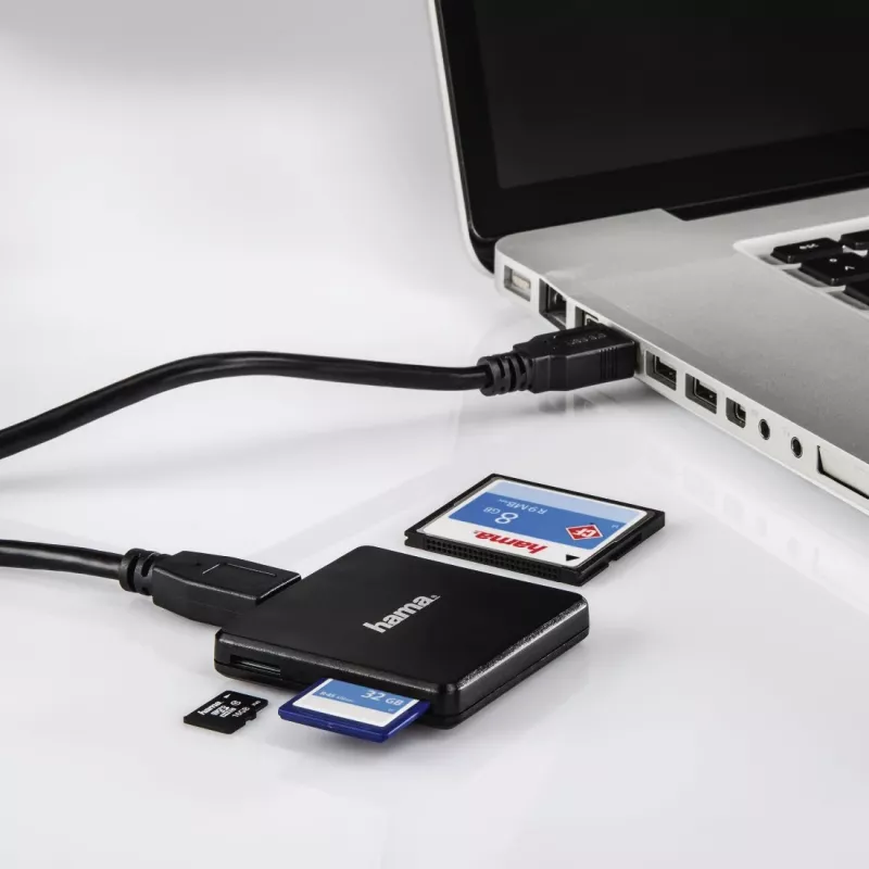 Hama 00124156 čítačka kariet USB 3.2 Gen 1 (3.1 Gen 1) Type-A čierna