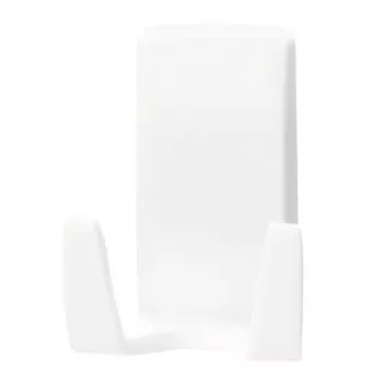 Držiak na holiaci strojček Tesa Powerstrips Waterproof Wave, samolepiaci držiak do kúpeľne, vodotesný dizajn, biely