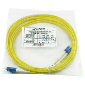 Optický patch kábel BlueOptics SFP3131BU1MK 1 m G.657.A1 LC–LC 9 µm plný duplex žltý