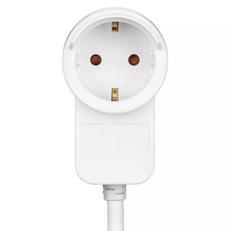 Hama Powerplug predlžovací kábel 3 m 2 AC zásuvky interiérový biely