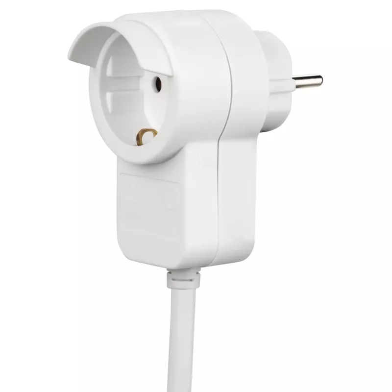 Hama Powerplug predlžovací kábel 3 m 2 AC zásuvky interiérový biely