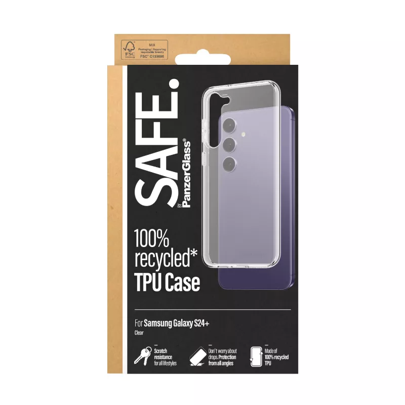 PanzerGlass SAFE. by ® TPU puzdro Samsung Galaxy S24+ | Transparentné
