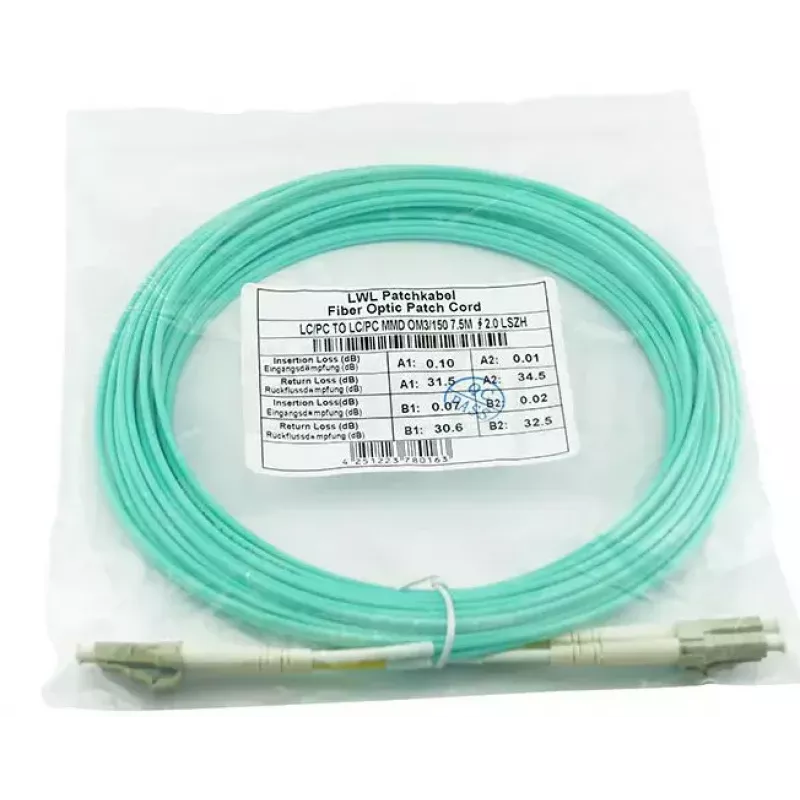 Optický kábel BlueOptics SRCABLE7M-BO 7,5 m LC béžový OM3