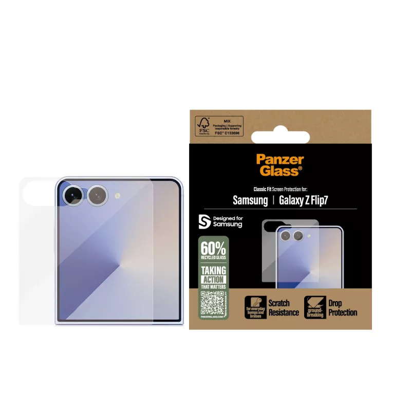 PanzerGlass ® ochrana displeja Samsung Galaxy Z Flip7 | Classic Fit