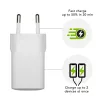 USB-C 30W + USB-A 18W nabíjačka pre interiér od d bramante – model CH18EUWH7082, biela, AC 110–240V