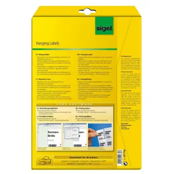 Tlačové etikety biele Sigel LP716