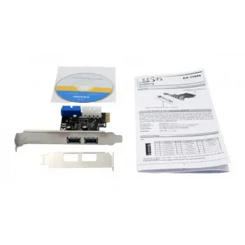 EXSYS EX-11049 interný USB 3.2 Gen 1 PCIe adaptér čierny strieborný