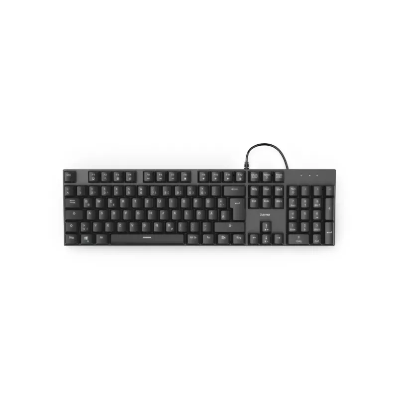 Hama MKC-650 klávesnica kancelárska USB QWERTZ nemecká antracitová, čierna