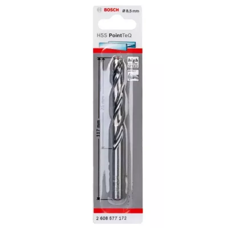 Vrták Bosch HSS Twist Drill Bits PointTeQ 8,5 mm