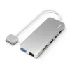 Hama 00200133 dokovacia stanica/port replikátor pre notebook USB 3.2 Gen 1 (3.1 Gen 1) Type-C strieborná, biela