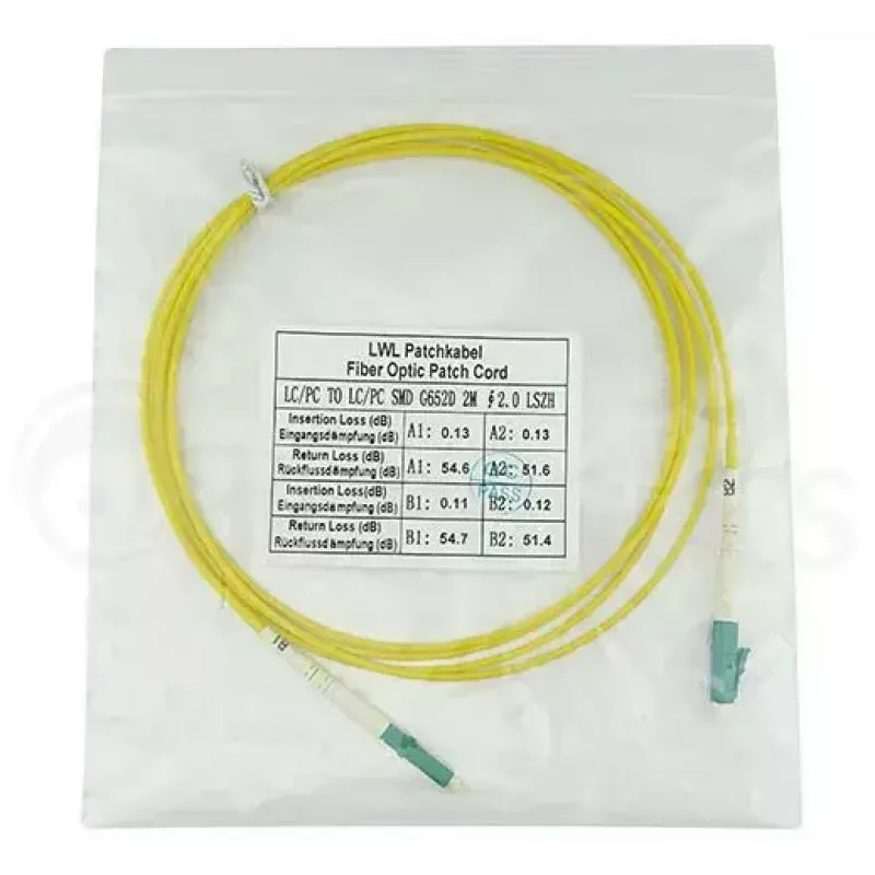 BlueOptics SFP2121BU2MM InfiniBand sklenené vlákno kábel 2 m LC žltý
