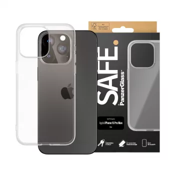 PanzerGlass SAFE. by ® TPU puzdro transparentné iPhone 15 Pro Max