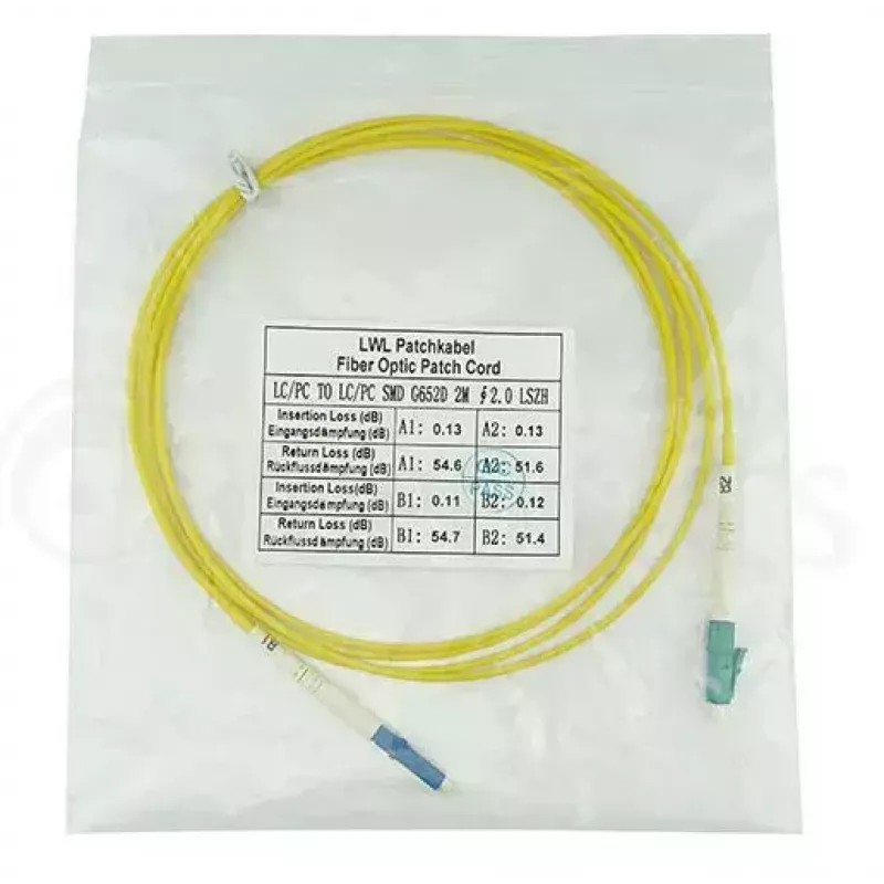 Optický kábel BlueOptics SFP2121BU2MS LC G.657.A1 2 m žltý