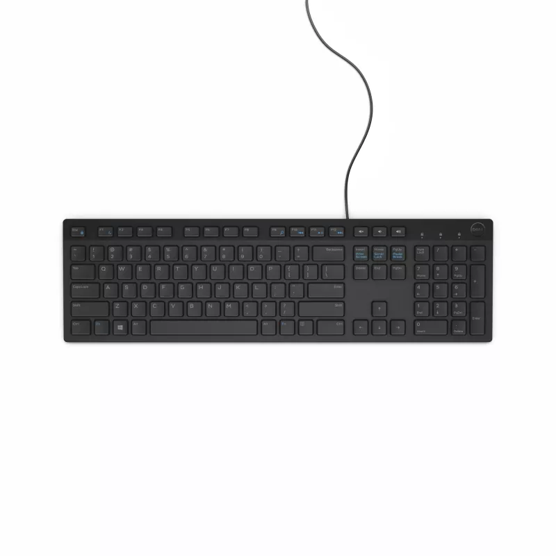 DELL káblová klávesnica – KB216 – UK (QWERTY) – čierna – (RTL BOX)