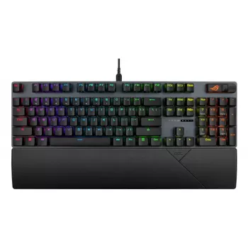 Mechanická herná klávesnica ASUS ROG Strix Scope II X — Full-Size, USB, RGB, švajčiarske rozloženie, čierna