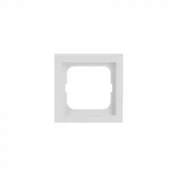 Krycia doska pre spínač Busch-Jaeger 1721-884K, bezskrutková, biela, termoplast, 80 × 80 × 11 mm