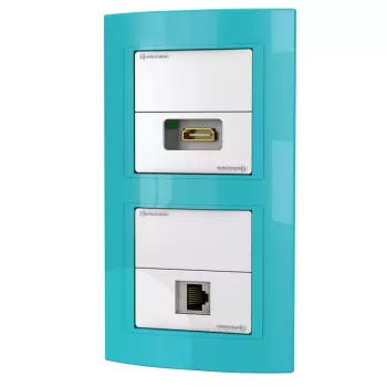 Zásuvka RJ-45 + HDMI Kindermann 7456 000 543