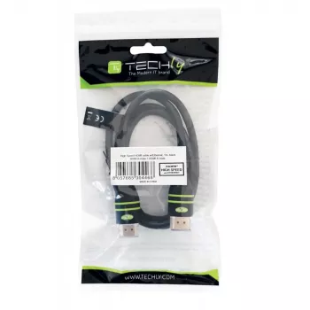 Techly 0,5 m High-Speed-HDMI kábel s Ethernet A/A M/M čierna ICOC HDMI-4-005
