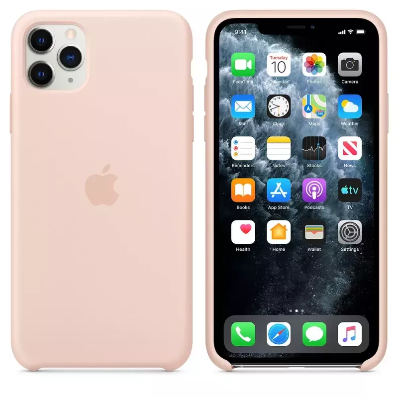 Kryt Apple iPhone 11 Pro Max silikónové puzdro Pink Sand