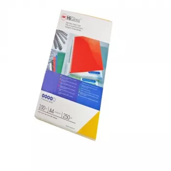 GBC zakladače HiGloss A4 obojstranné 250 g/m², A4, kartón, biela, lesklá, 210 mm, 297 mm