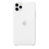 Silikónové puzdro pre Apple iPhone 11 Pro Max — silikón, biela, vhodné pre 6,5 palcov