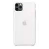 Silikónové puzdro pre Apple iPhone 11 Pro Max — silikón, biela, vhodné pre 6,5 palcov