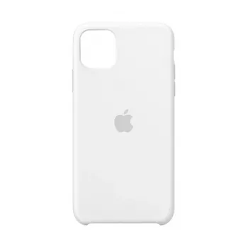 Silikónové puzdro pre Apple iPhone 11 Pro Max — silikón, biela, vhodné pre 6,5 palcov