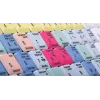 Klávesnica Logickeyboard LKB-CBASE-AJPU-DE Office USB QWERTZ nemecká viacfarebná