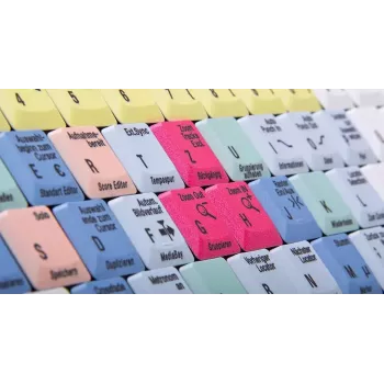 Klávesnica Logickeyboard LKB-CBASE-AJPU-DE Office USB QWERTZ nemecká viacfarebná