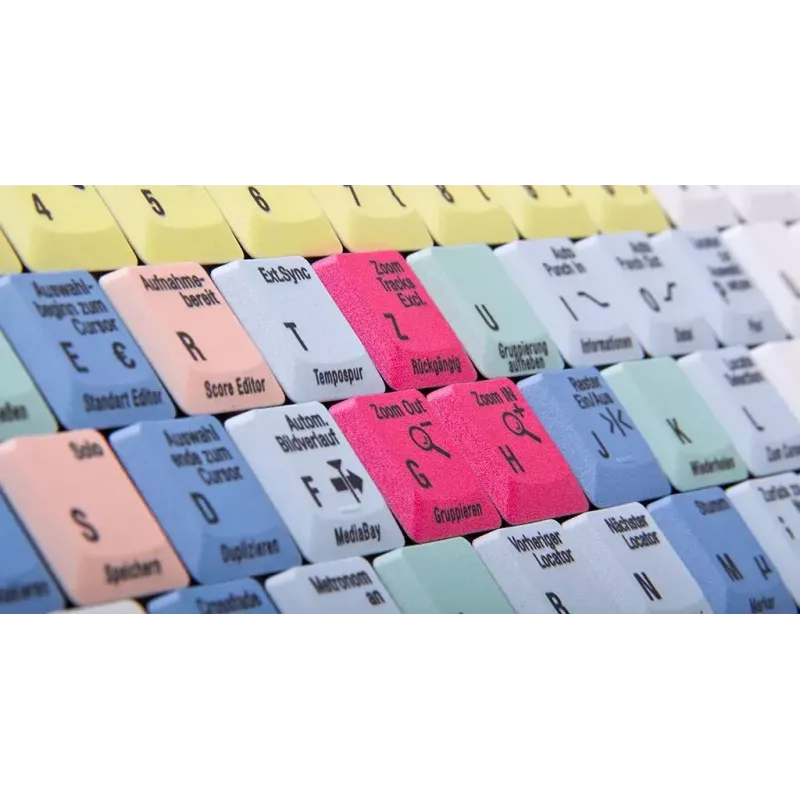 Klávesnica Logickeyboard LKB-CBASE-AJPU-DE Office USB QWERTZ nemecká viacfarebná