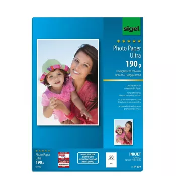 Tlačový papier A4 Sigel IP639 lesk 50 listov biely