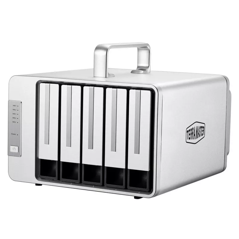 TerraMaster D5 Thunderbolt 3 diskové pole 0 TB desktop sivá
