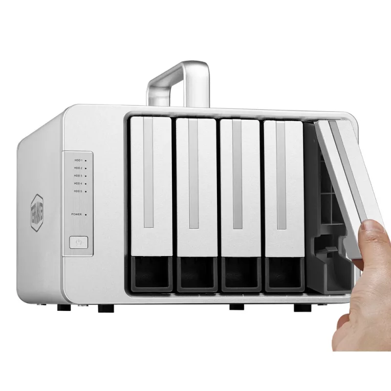 TerraMaster D5 Thunderbolt 3 diskové pole 0 TB desktop sivá