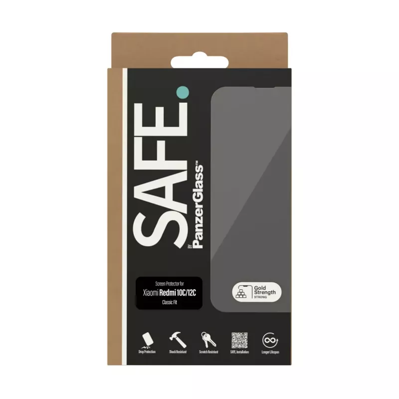 Ochrana displeja PanzerGlass SAFE. by ® Xiaomi Redmi 10C odolná proti poškriabaniu nárazom