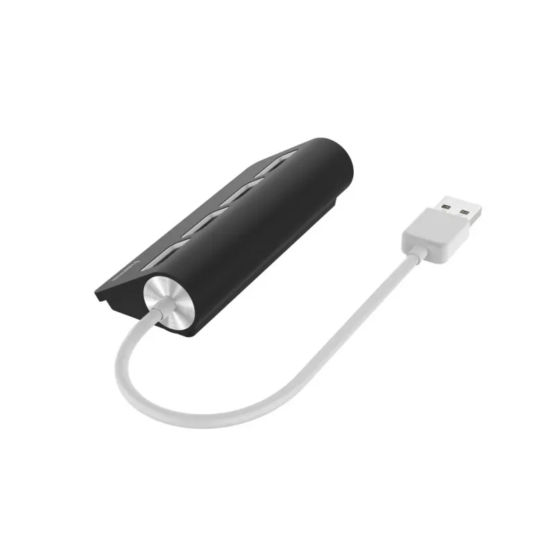Hama USB hub, 4 porty, USB 2.0, 480 Mbit/s, čierny