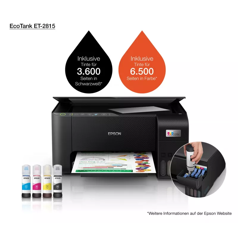 Multifunkčná tlačiareň Epson EcoTank ET-2815 atramentová farebná tlač
