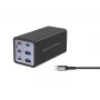 Conceptronic 6-portová 200W GaN USB PD nabíjačka s USB-C káblom, USB-C x 4, USB-A x 2, QC 3.0, PD 3.1, PPS