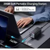 Conceptronic 6-portová 200W GaN USB PD nabíjačka s USB-C káblom, USB-C x 4, USB-A x 2, QC 3.0, PD 3.1, PPS