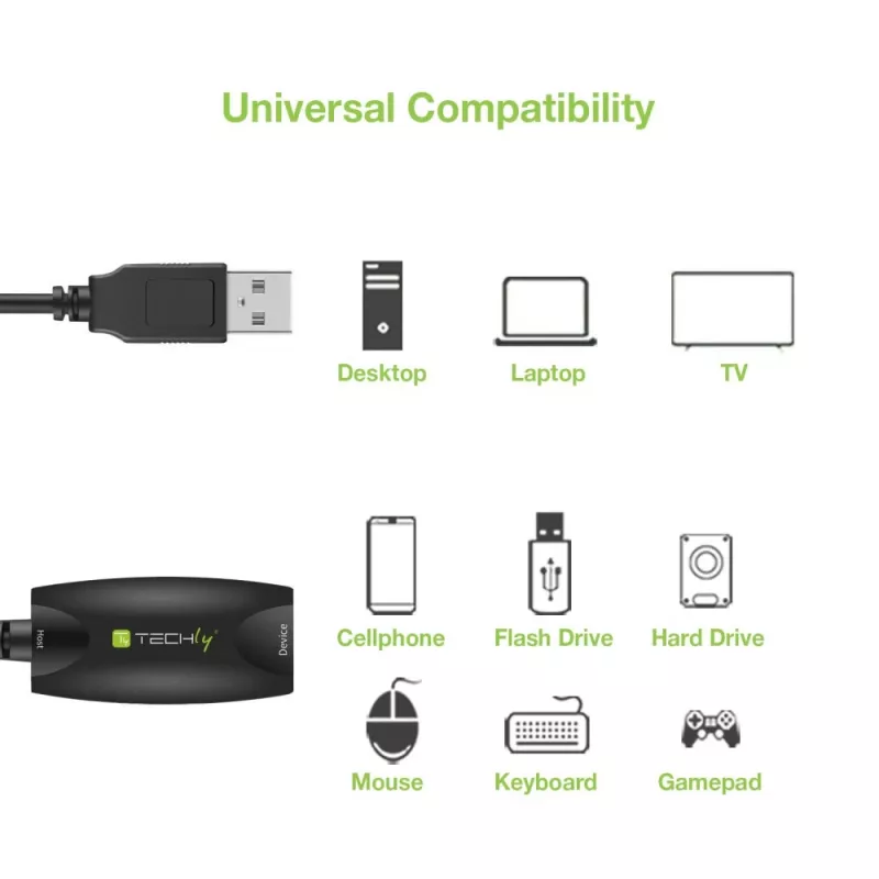 Techly SuperSpeed USB3.0 aktívny predlžovací kábel 5m čierny ICUR3050